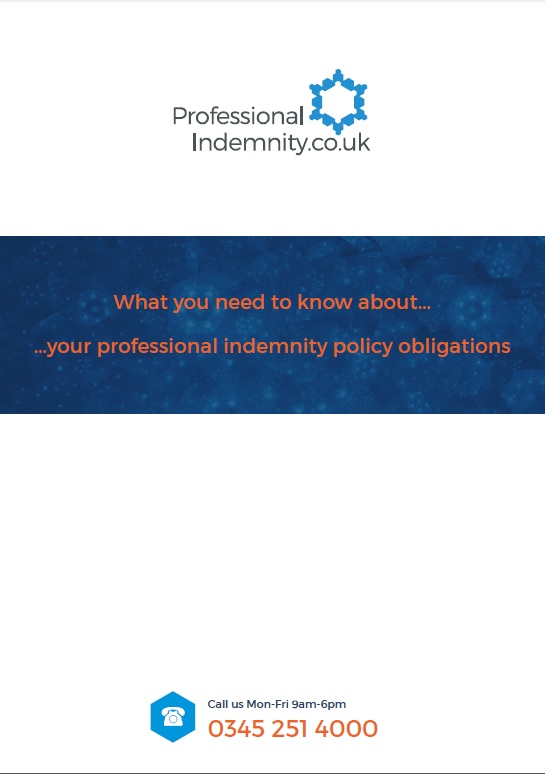guide to professional indemnity insurance policy obligations
