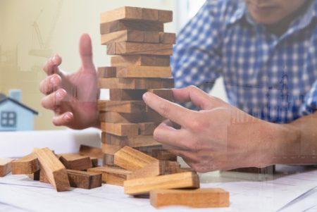 building blocks illustrating design hazards for professional indemnity claims